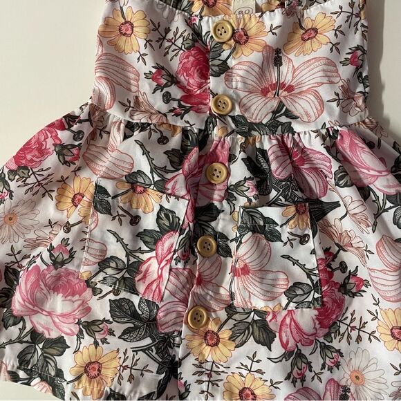 Baby Girls’ White Floral Button Down Sun Dress EUC 9-12 Months - Picture 9 of 9